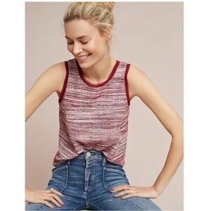 Vanessa Virginia by Anthropologie Indira Textured Tank Top size XL